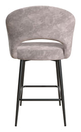 Alexi Barstool, Light Grey Velvet