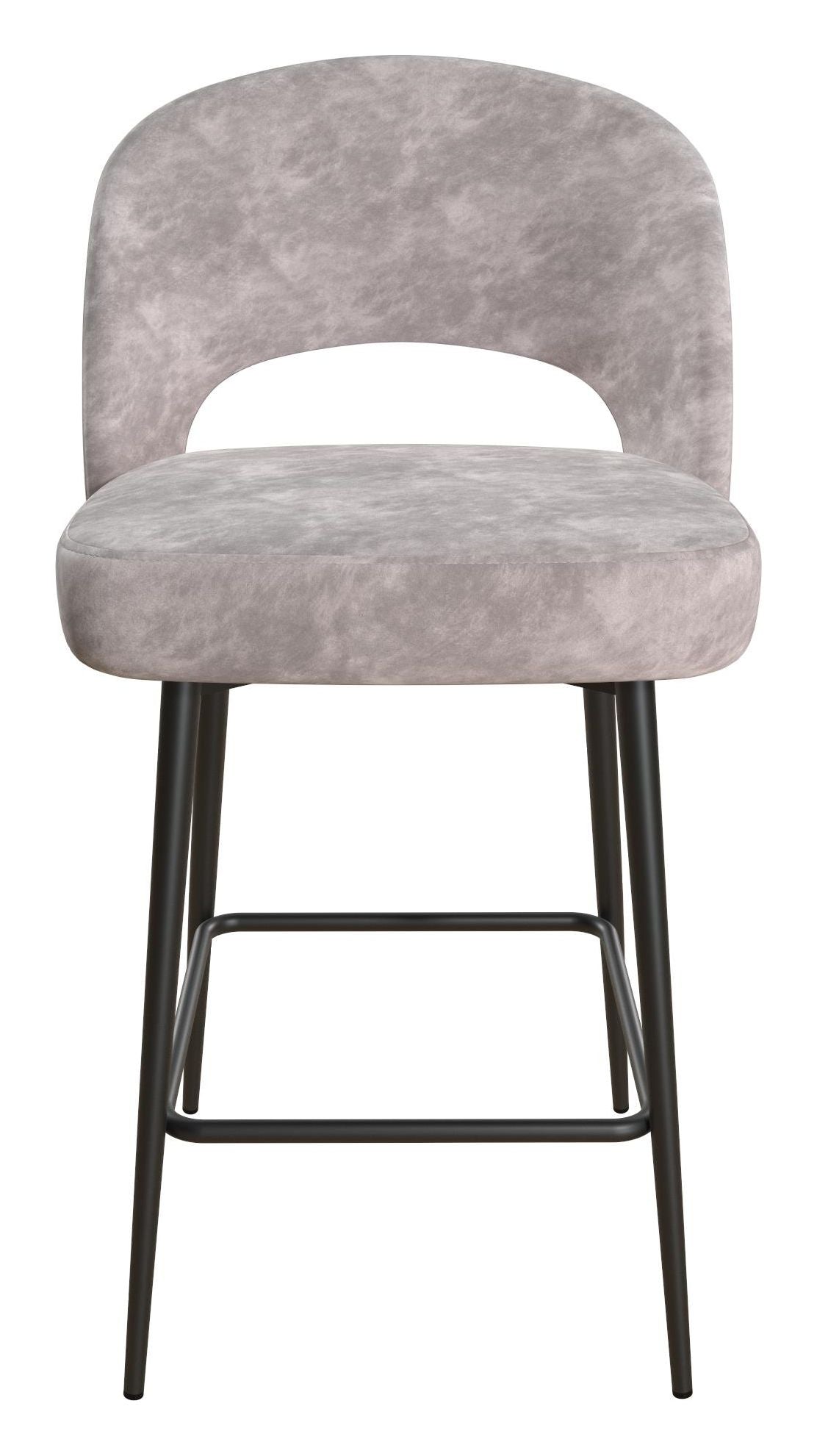 Alexi Barstool, Light Grey Velvet