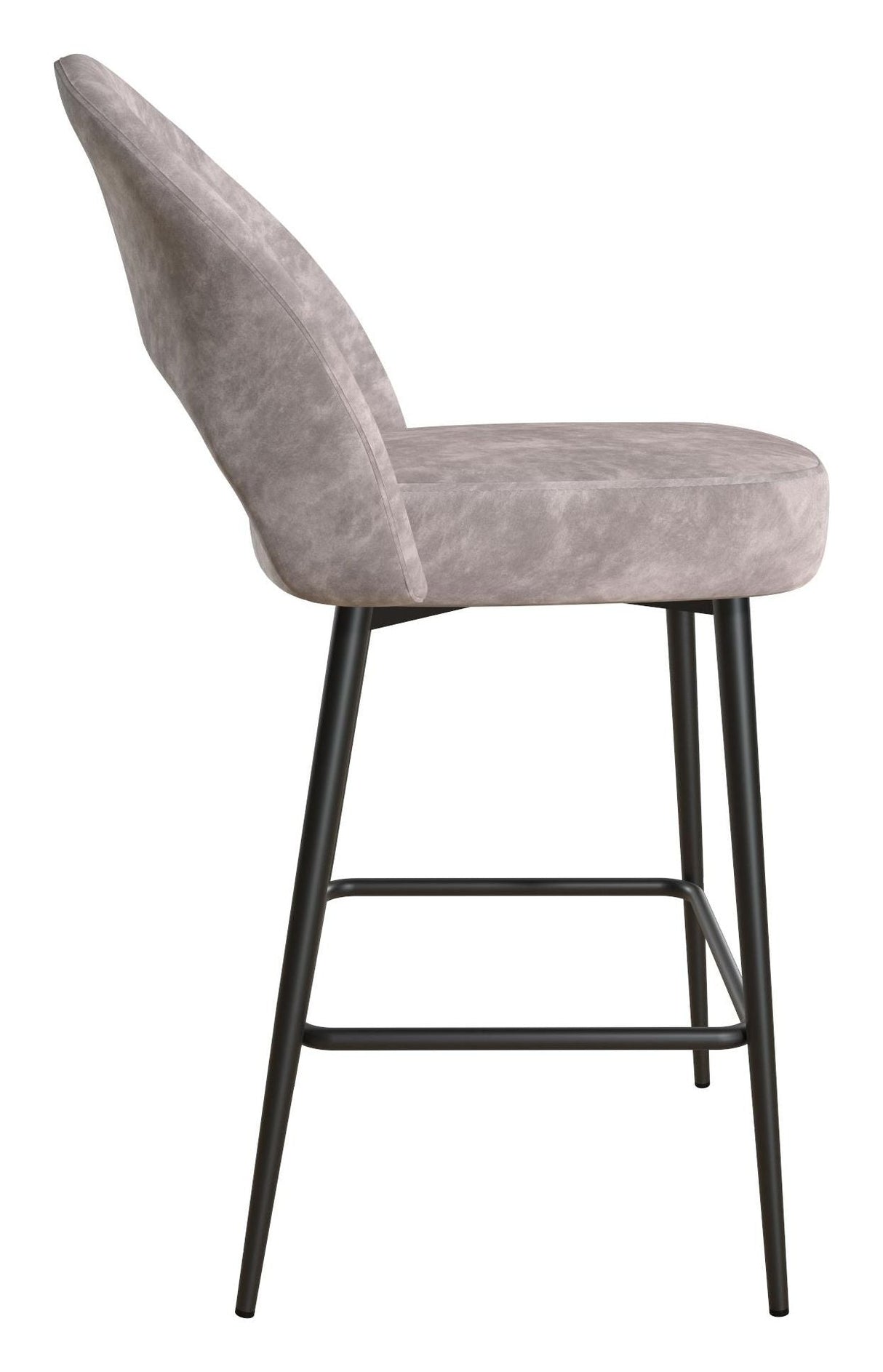 Alexi Barstool, Light Grey Velvet