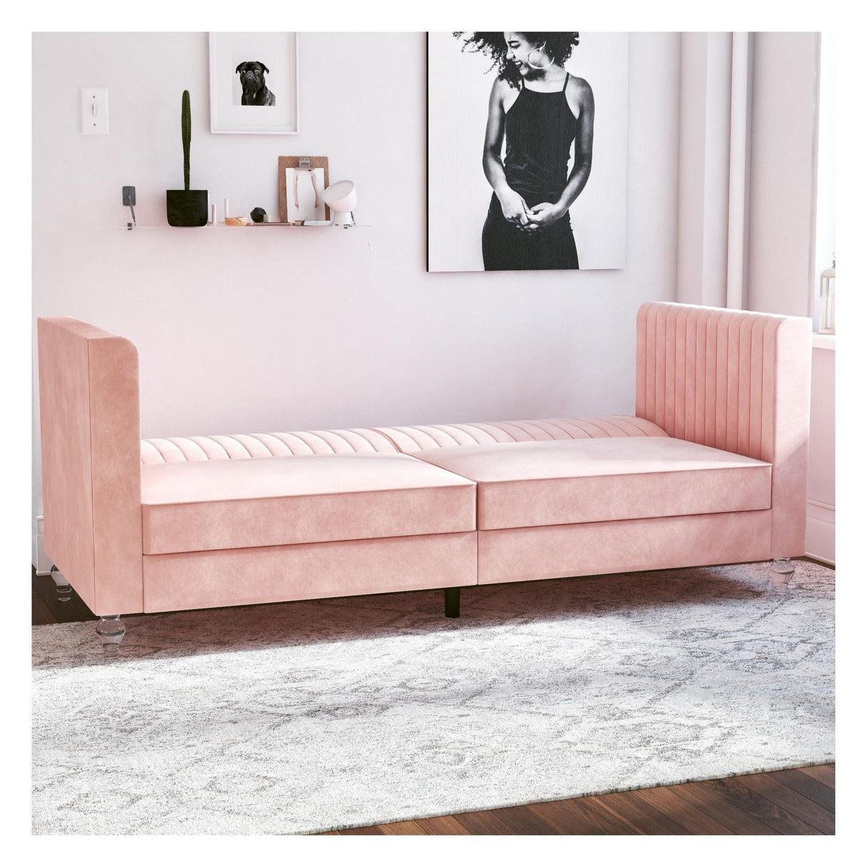 Arabelle sofa seng, rosa