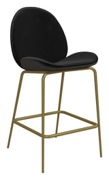 Astor Counterchair, polstret, svart fløyel