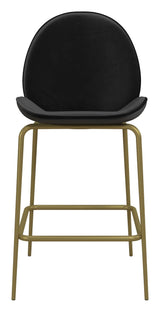 Astor Counterchair, polstret, svart fløyel