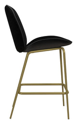 Astor Counterchair, polstret, svart fløyel