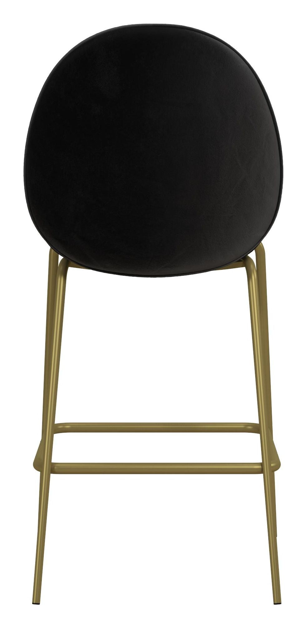 Astor Counterchair, polstret, svart fløyel