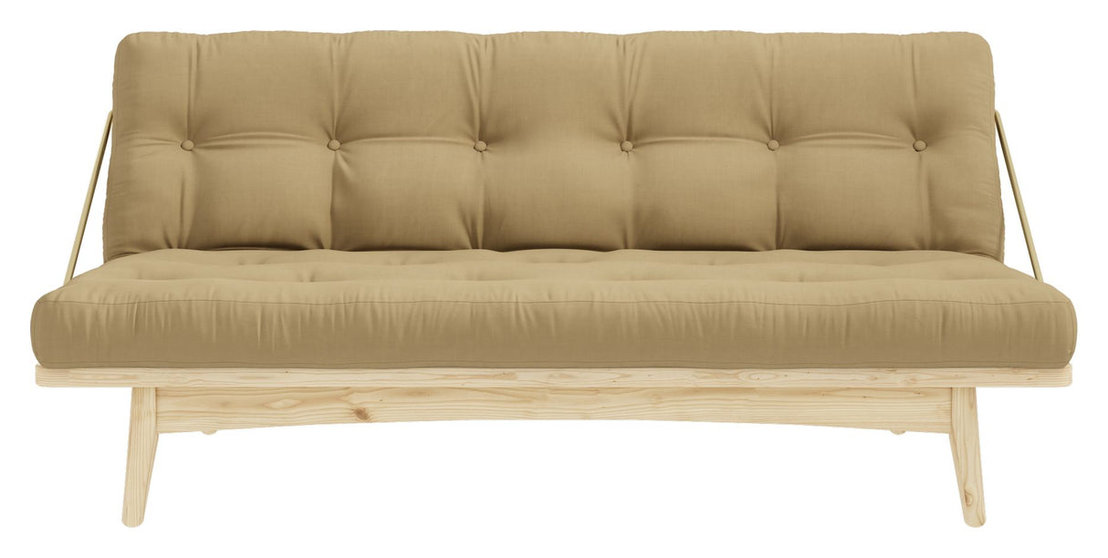 Folkesofa, furu/hvete beige