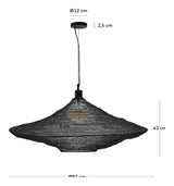 Makai taklampe med svart finish, Ø87