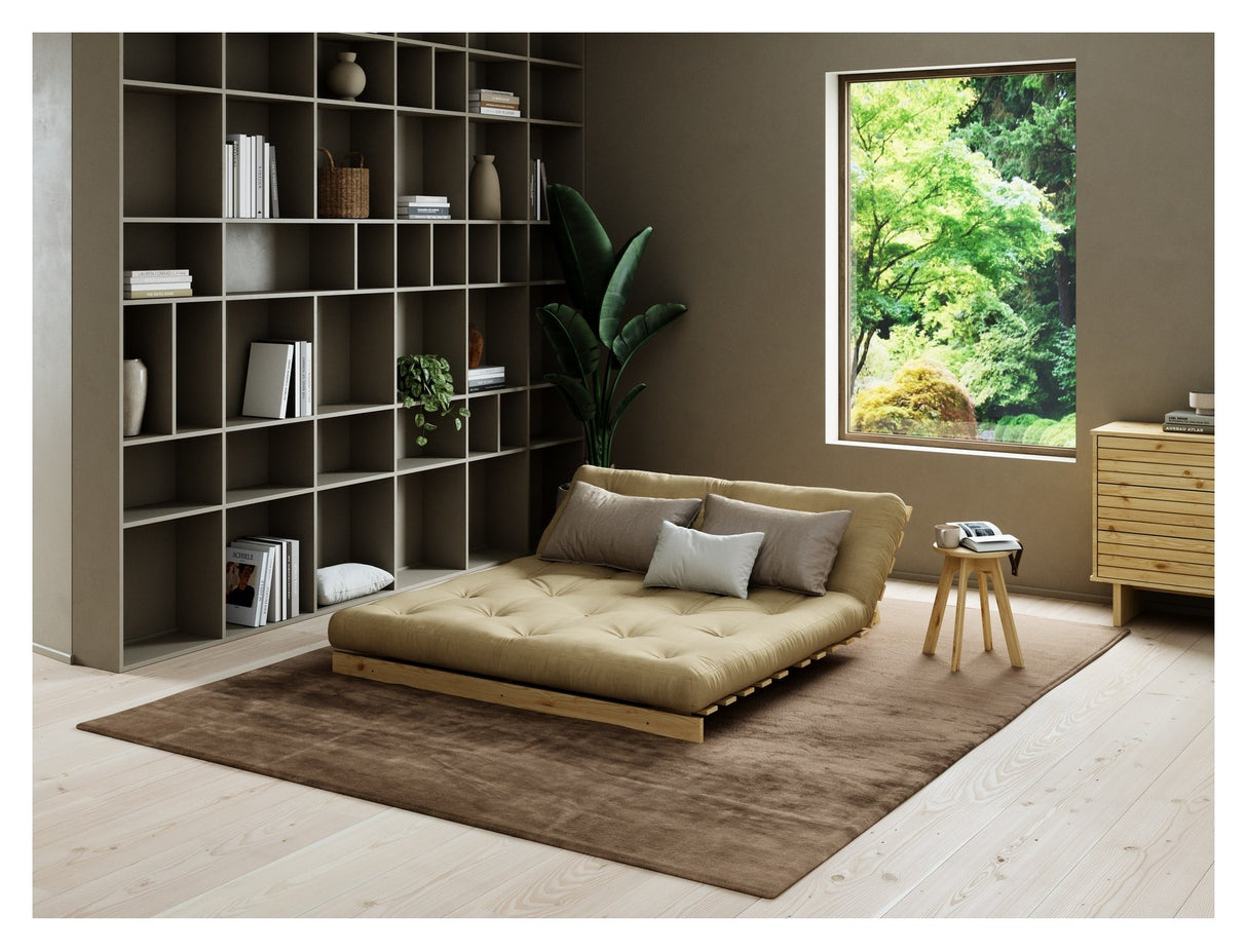 Røtter 160 sofa seng, furu/hvete beige,