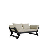 Bebop sofa seng, lin/svart