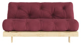 Røtter 160 sofa seng, furu/Bordeaux,