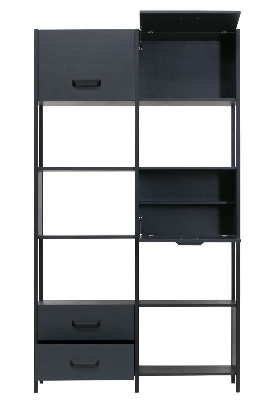 Legacy Shelf H220 cm i svart - tre/jern