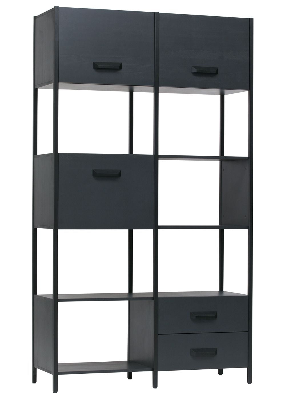 Legacy Shelf H220 cm i svart - tre/jern