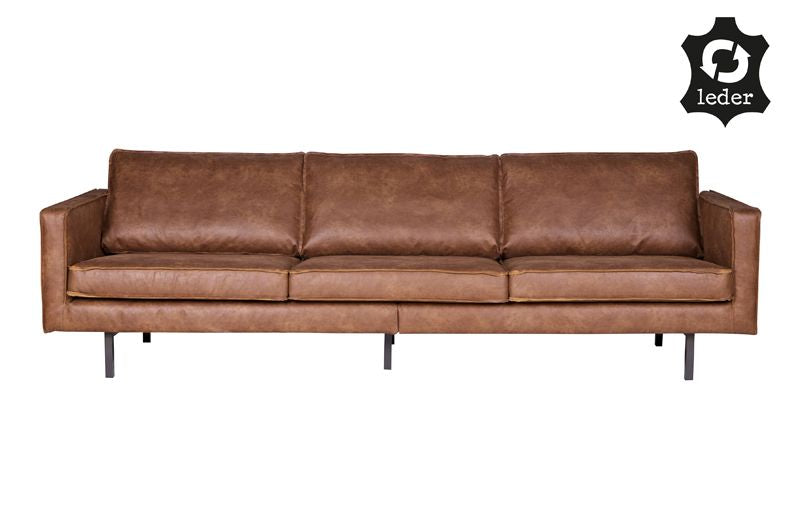 Rodeo 3-seters sofa i Eco-Leather, Cognac