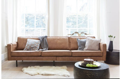 Rodeo 3-seters sofa i Eco-Leather, Cognac