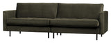 Rodeo Classic 3-PERS. Sofa, mørkegrønn fløyel