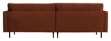 Rodeo Classic 3-PERS. Sofa, rust velour