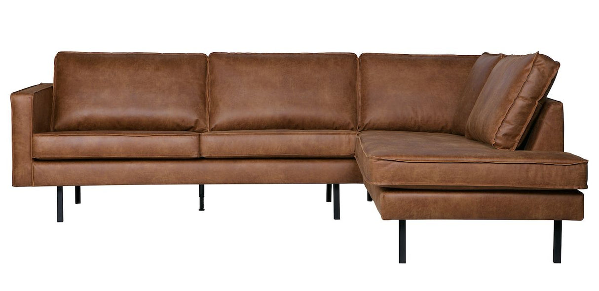 Rodeo sofa m/høyre vender sjesel, cognac