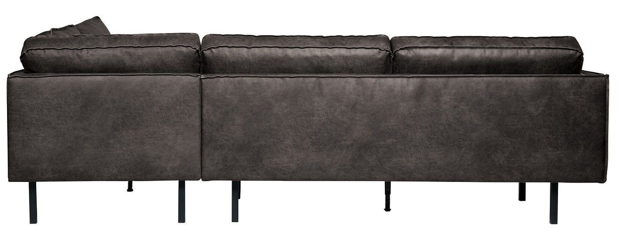 Rodeo sofa m/høyre vender sjesel - svart