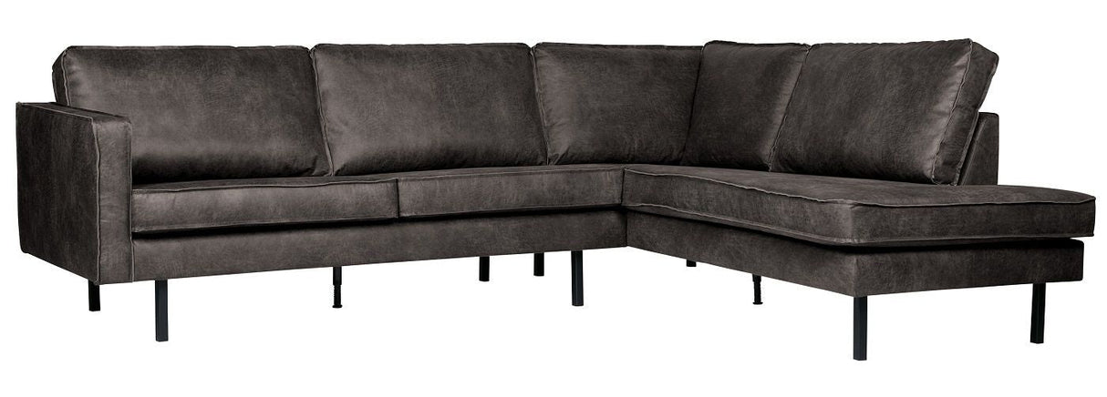 Rodeo sofa m/høyre vender sjesel - svart