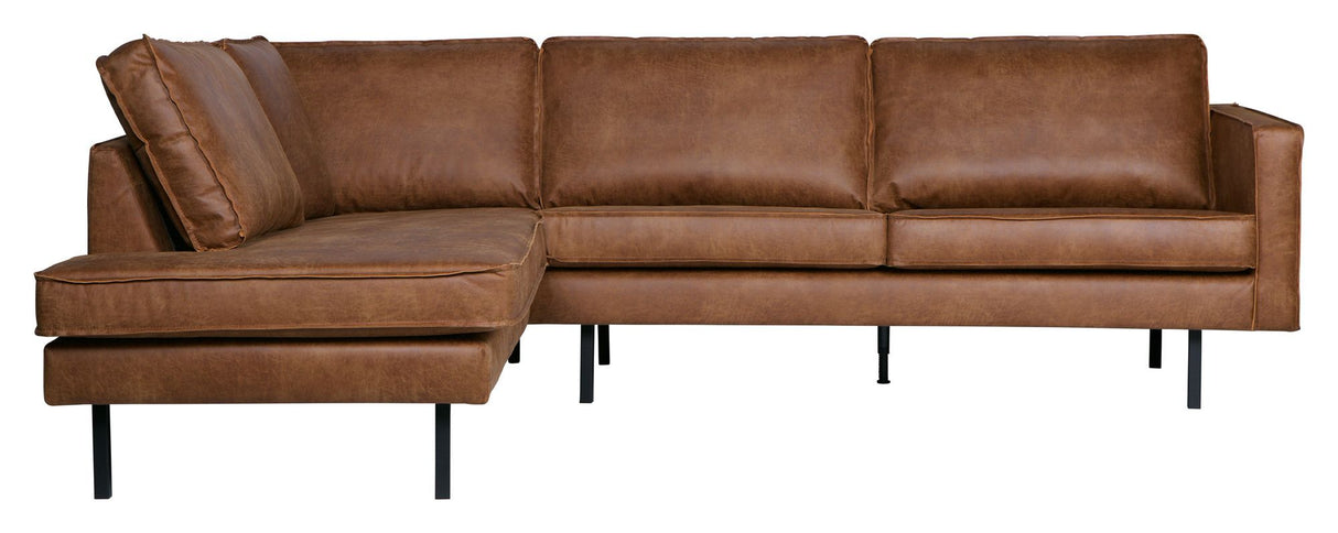 Rodeo sofa m/venstre vendt sjesel, cognac