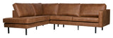 Rodeo sofa m/venstre vendt sjesel, cognac