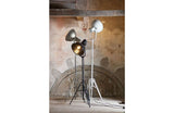 Spotlight gulvlampe, hvitt metall