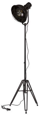 Spotlight Floor Lamp - Black Metal