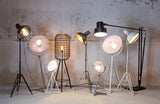 Spotlight Floor Lamp - Black Metal