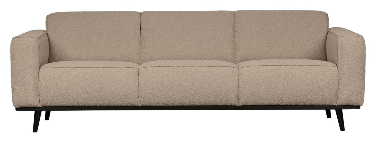 Uttalelse 3-personer. Sofa, beige Bouclé