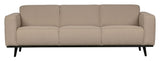 Uttalelse 3-personer. Sofa, beige Bouclé