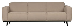 Uttalelse 3-personer. Sofa, beige Bouclé