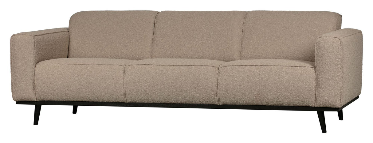 Uttalelse 3-personer. Sofa, beige Bouclé