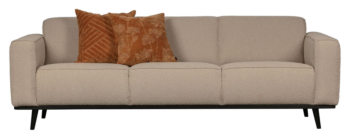 Uttalelse 3-personer. Sofa, beige Bouclé