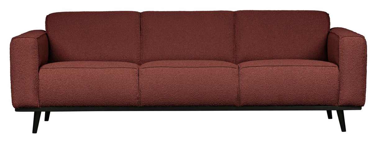 Uttalelse 3-personer. Sofa, kastanje Bouclé