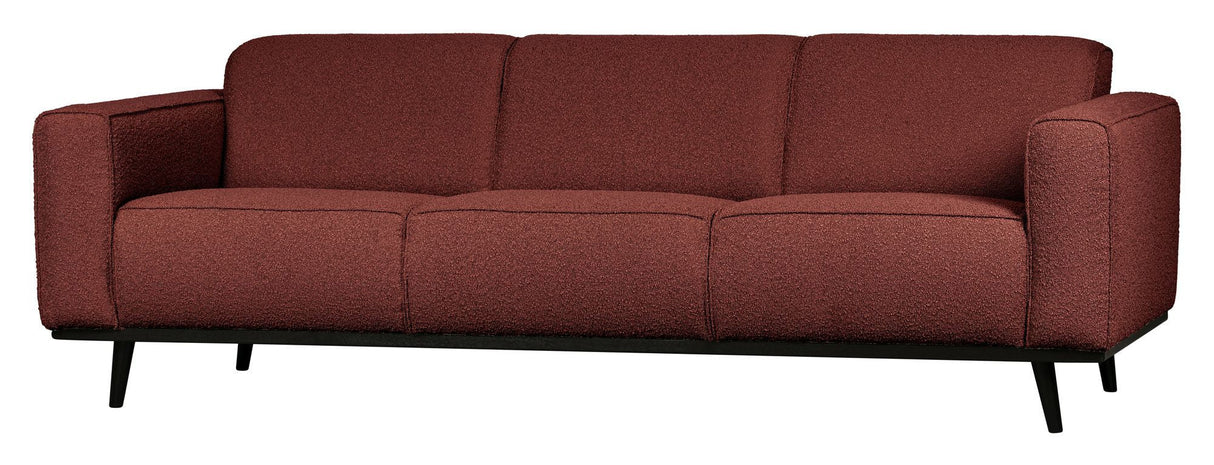 Uttalelse 3-personer. Sofa, kastanje Bouclé