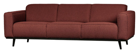 Uttalelse 3-personer. Sofa, kastanje Bouclé