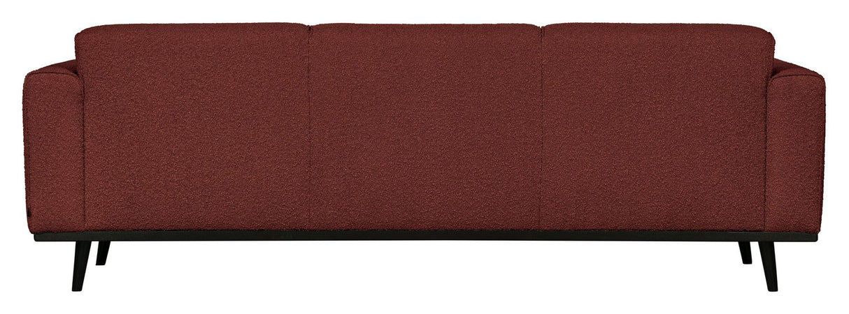 Uttalelse 3-personer. Sofa, kastanje Bouclé