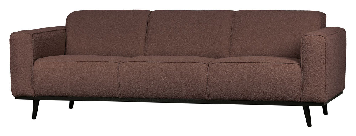 Uttalelse 3-personer. Sofa, kaffebouclé