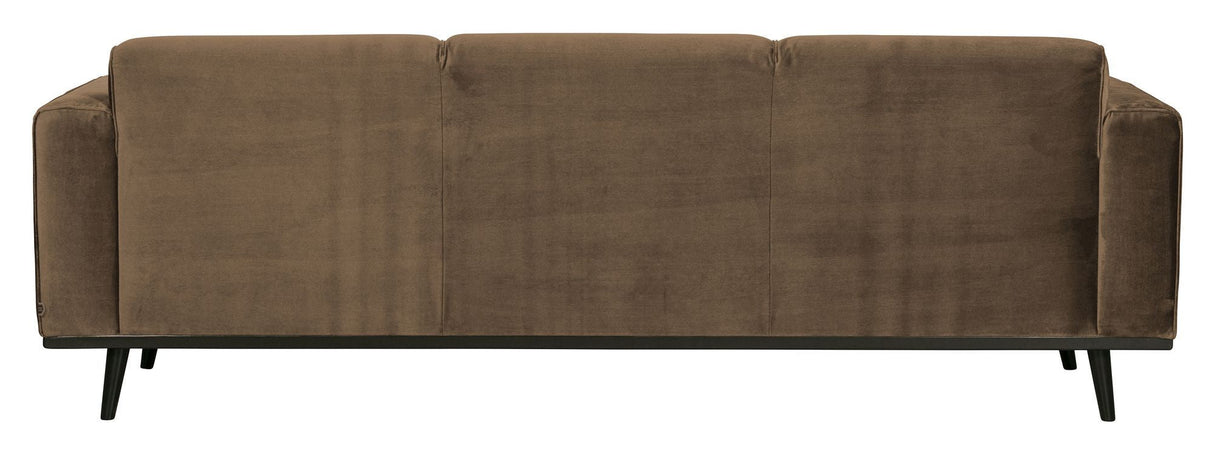 Uttalelse 3-personer. Sofa, taupe velour