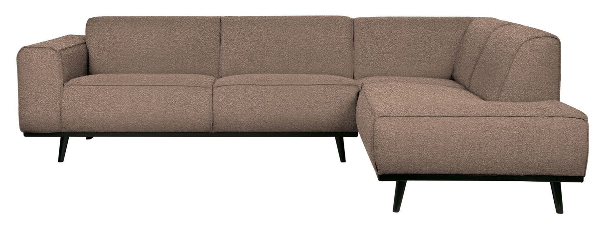 Uttalelse sofa med høyre vender sjesel, Nougat Bouclé