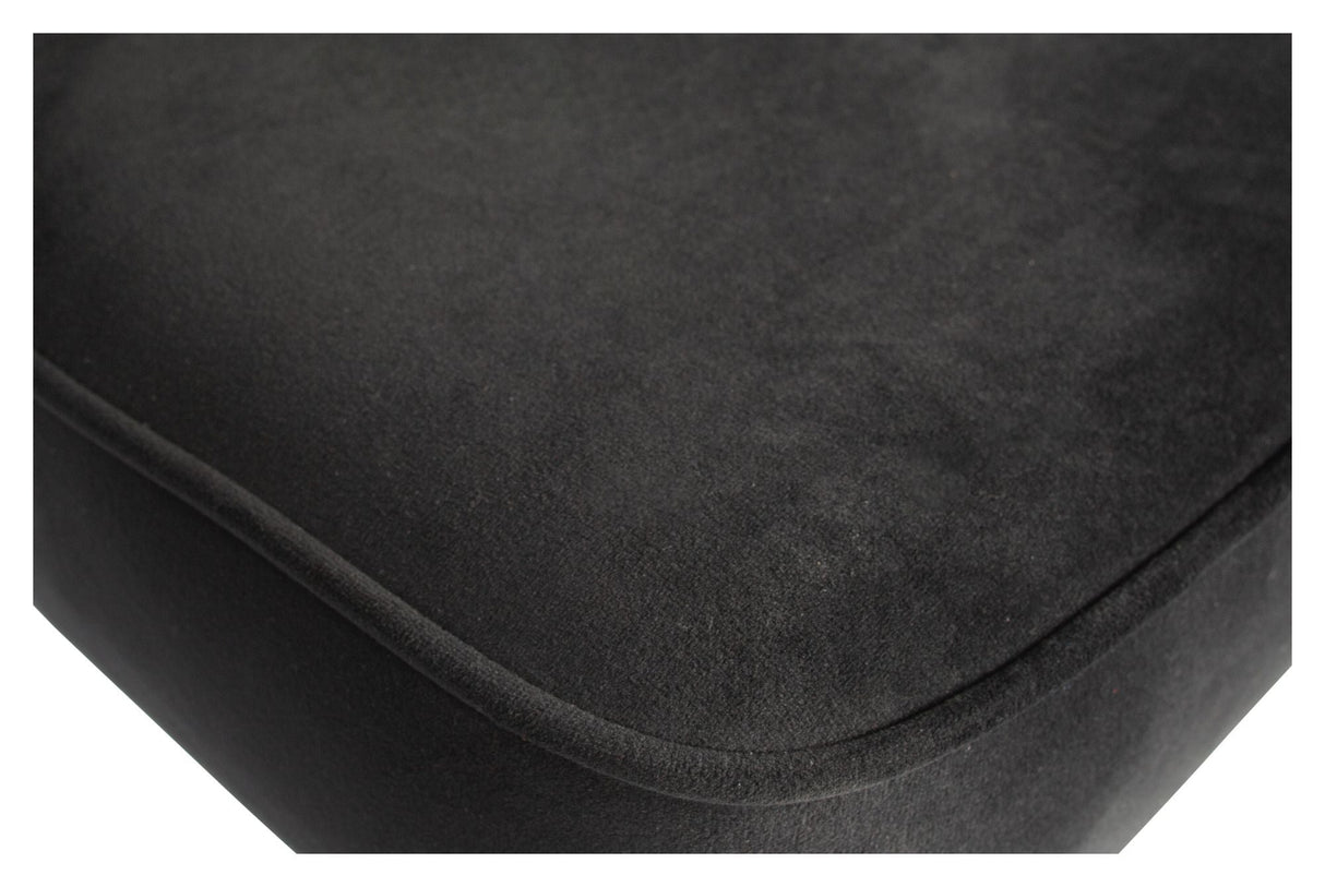 Vogue Bar Chair 80, Black Velvet