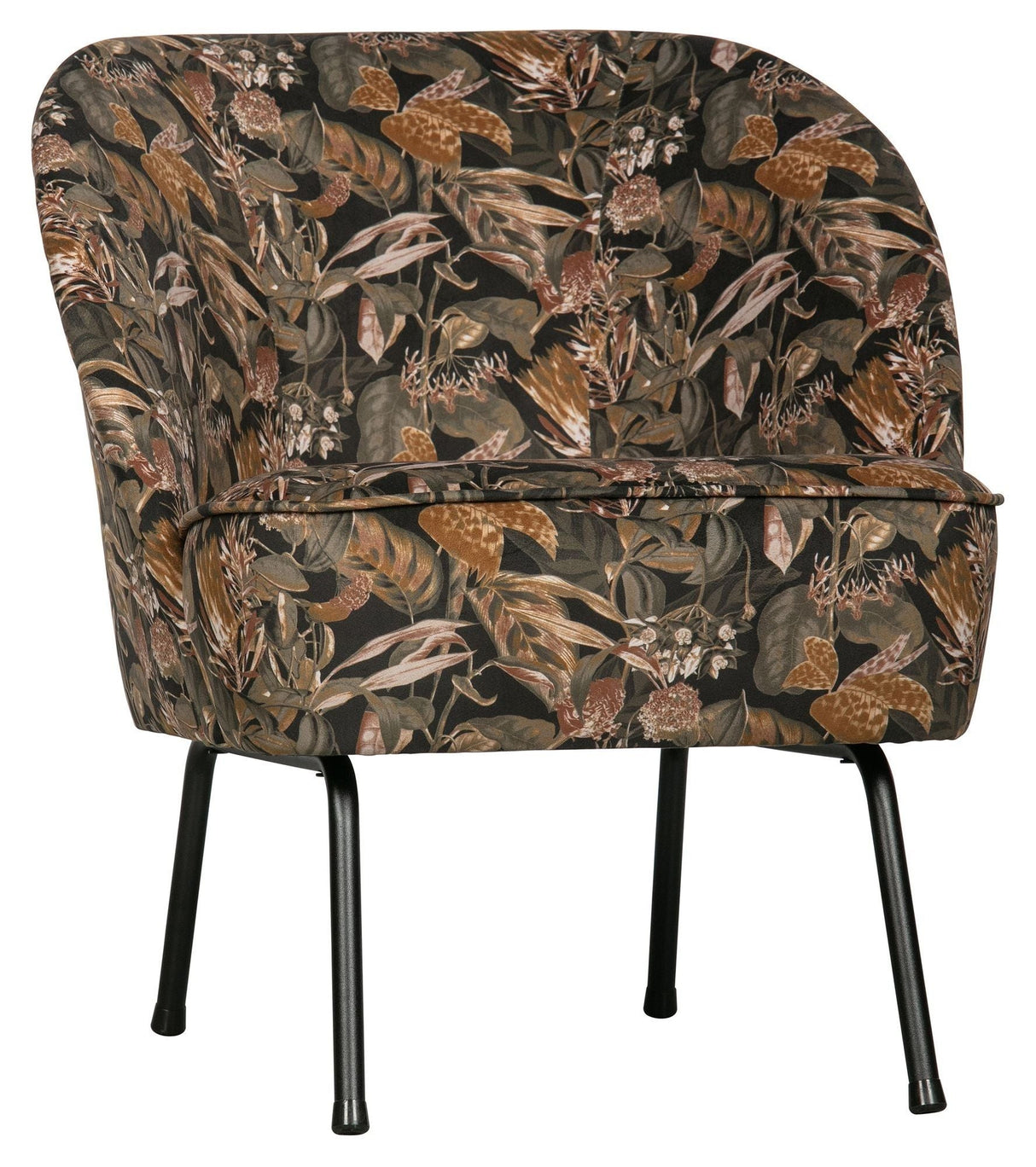 Vogue Lounge Chair - Bouquet Black Velour