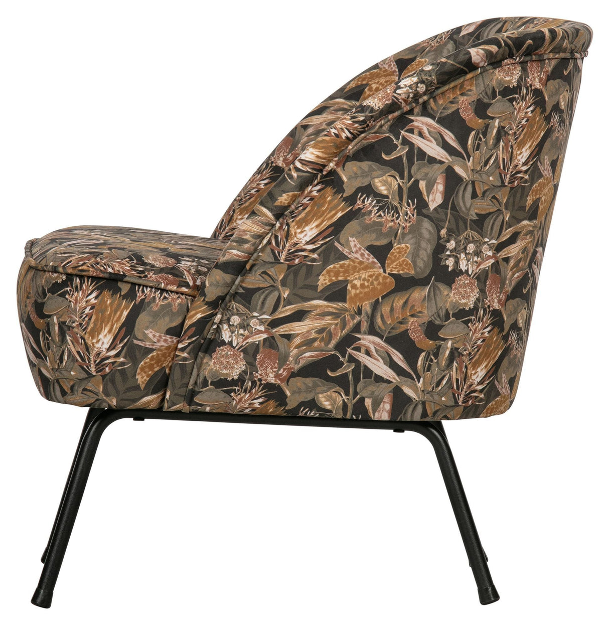 Vogue Lounge Chair - Bouquet Black Velour