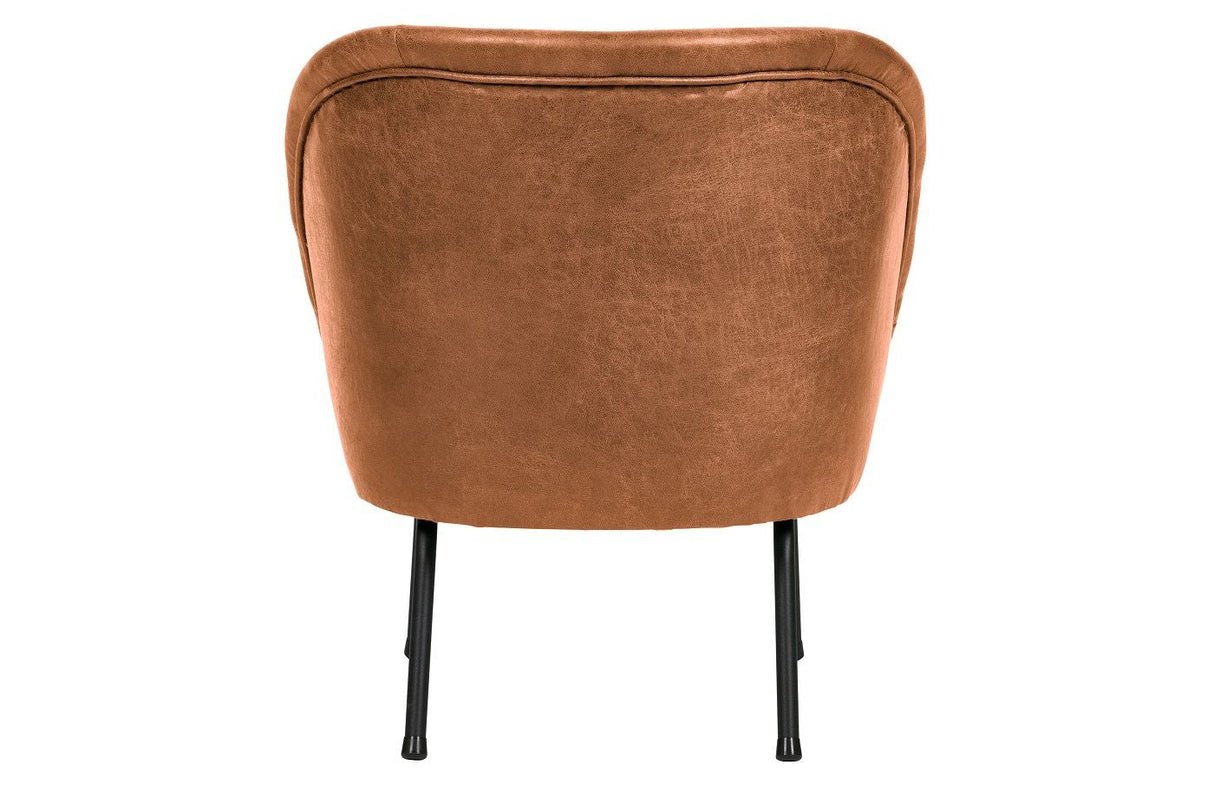 Vogue Lounge Chair, Cognac Recycled Leather