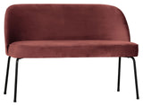 Vogue Sofa Bench - kastanje velour