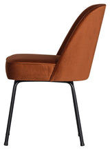 Vogue Dining Chair, Rust Velvet