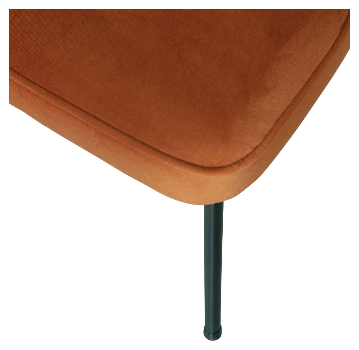 Vogue Dining Chair, Rust Velvet