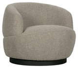 Ulllounge stol med rotasjon - beige