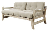 Trinnsofa seng, beige/natur