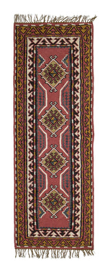 Bloomingville Arsam Rug Rose, ull, 75x245