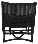 Bloomingville Baz Lounge Chair, Black, Rattan